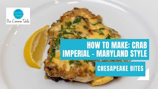 How to Make a Rockfish Crab Imperial  Maryland Style  Chesapeake Bites [upl. by Aleksandr308]