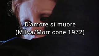 Milva  Damore si muore  KARAOKE 1972 [upl. by Llewop]