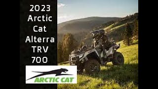 2023 Arctic Cat Alterra TRV 600 arcticcat 2up trailriding familytime atv Esidexside quad [upl. by Laro]