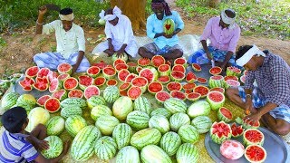 500 KG WATERMELON  Summer Health Drinks  WaterMelon Juice from Farm Fresh Fruits  Village Cooking [upl. by Brantley319]