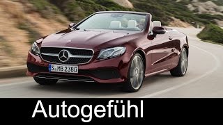 Mercedes EClass Cabrio  Convertible Preview new neu 20172018  Autogefühl [upl. by Aicia313]