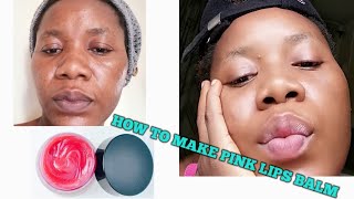 How to make permanent Pink lips balm how to brighten your darklips and get soft pink lips instantly [upl. by Kired807]