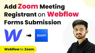 How to Add Zoom Meeting Registrant on Webflow Forms Submission  Webflow to Zoom [upl. by Eisserc960]