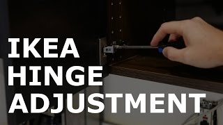 IKEA Utrusta Hinge Adjustment [upl. by Onivag582]