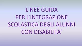 CONCORSO DOCENTI Integrazione degli Alunni con Disabilità [upl. by Vashtee]