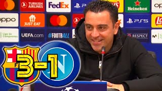 RUEDA PRENSA XAVI FC BARCELONA 31 SSC NAPOLI [upl. by Bullivant323]