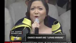 Charice  Lupang Hinirang Pres Noynoy Aquino Inauguration 2010 [upl. by Comfort]