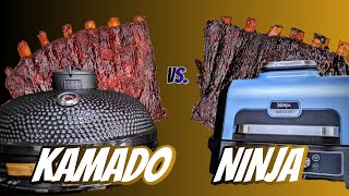 Ninja Woodfire Pro XL vs Kamado Grill  BBQ Ribs on Electric Grill vs Kamado Ceramic Charcoal Grill [upl. by Corney]