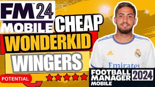 FM 24 Mobile  Top 10 Best Cheap Wonderkids  Winter Update  Winger Edition [upl. by Dhaf297]