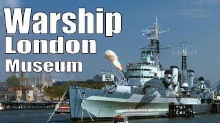 Warship Tour World War II warship HMS Belfast in London HMSBelfast LondonMuseum worldofwarships [upl. by Ethbun]