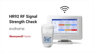 RF Signal Strength Check on evohome [upl. by Llerol]