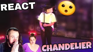 REAGINDO SIA  CHANDELIER LIVE REACT [upl. by Etteloc903]