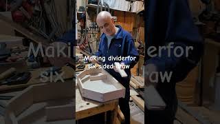 Making dividers for a sixsided draw No glue using small hidden tenons Handmade woodworking [upl. by Nyre]