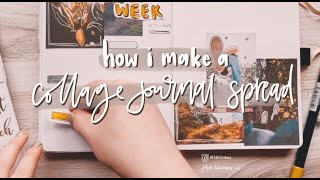 how I make a collagestyle bullet journal spread [upl. by Etnovert]