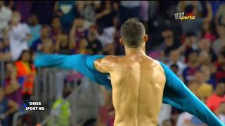 Cristiano Ronaldo raises his shirt in front of Camp Nou fans HD 1080i [upl. by Rafaelita]