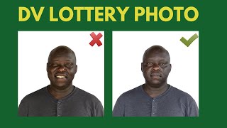 DV Lottery Photo Requirements  Avoid these MISTAKES in your GREEN CARD PHOTOS [upl. by Oremo]