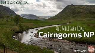 Old Military Road through Cairngorms National Park Scotland [upl. by Dunn]