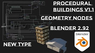 Procedural Buildings New Version For Blender 292 Geometry Nodes [upl. by Schlessinger]