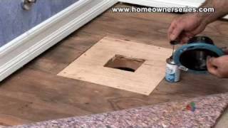 How to Fix a Toilet  Wooden SubFlooring Flange Repair  Part 3 of 3 [upl. by Izy]