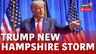 Donald Trump News Live  Former President Trump Holds Rally in Atkinson New Hampshire  News18 Live [upl. by Orestes571]