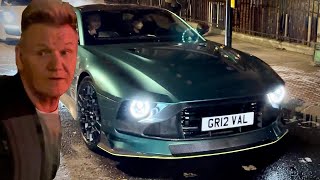 Gordon Ramsay driving 15M Aston Martin Valour in London [upl. by Neerehs]