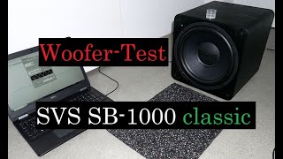 SVS SB1000 Classic im WooferTest [upl. by Yrakaz]