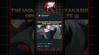 The moment when Kakashi open first gate  naruto anime [upl. by Ynneg]