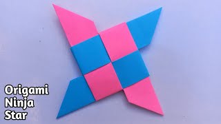 How to make a Paper Ninja Star Shuriken  Easy Origami [upl. by Adelpho]