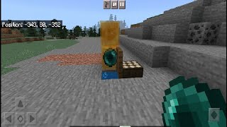 Easy way to get back to Base   Ender pearl and Daylight Sensor Trick   Minecraft PE [upl. by Abdel]