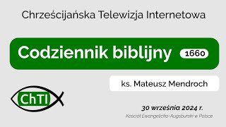 Codziennik biblijny słowo na dzień 30 września 2024 r [upl. by Bebe272]