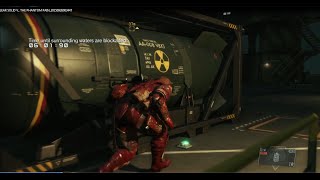 MGS5 Infiltrating maxed out FOB and stealing a nuke [upl. by Merralee]