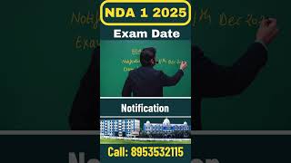 NDA 1 2025 Notification  NDA 1 2025 Exam Date  NDA Application Form 🔥NDA Form Fill Up 2025 [upl. by Nileek]