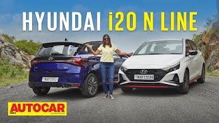 2021 Hyundai i20 N Line review  The Hyundai that handles  First Drive Autocar India [upl. by Orenid]