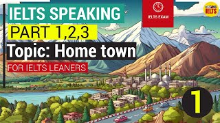 IELTS Speaking Band 8 Sample Full Part 12 3  Topic Home town and Success [upl. by Aloke904]