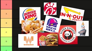 THE ULTIMATE fast food tier list [upl. by Laenej441]