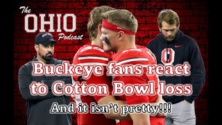 Buckeye fans react to Cotton Bowl loss amp it isnt pretty [upl. by Llennol842]