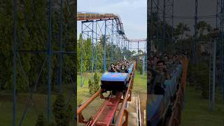 Begini rasanya naik kereta halilintar shrots dufan coaster ancol viral trending [upl. by Lesh]