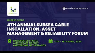 Dan Danskin  ALCATEL  4th Annual Subsea Cable Installation Asset Management amp Reliability Forum [upl. by Morra]