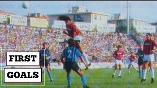 Ruud Gullit first Goalsdebut goal with AC Milan in SERIE A ITALIA 19871988 viral [upl. by Broeder193]