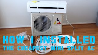 How I Installed The Cheapest Mini Split Ductless AC from eBay [upl. by Halimeda]