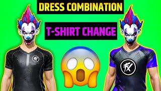 FREE FIRE DRESS COMBINATION  FFWS FLUXO TSHIRT COLOUR CHANGE  DRESS COMBINATION FF [upl. by Zendah]