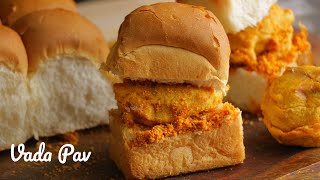 VADA PAVVada pav Recipe\With Vada Pav ChutneyStreet Food BATATA VADA PAV వడా పావ్ఇండియన్ బర్గర్ [upl. by Reel]