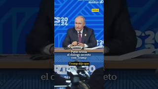 Putin comenta las declaraciones de Trump sobre atacar Moscúrusia putin trump donaldtrump moscú [upl. by Llenral]