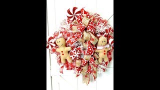 Gingerbread wreath for your front door [upl. by Dyer]