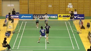 石川直樹／亀田楓（丸杉／広島ガス）vs 山東亮太／柴村真希（岩出市役所／百十四銀行）XD 1回戦 ランキングサーキット2017 [upl. by Martz632]