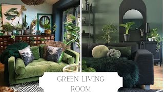 Top Ways to Style a Green Living Room  Green Living Room  Green Decor  And Then There Was Style [upl. by Elvah]