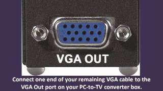 How to Convert VGA to TV Out  VGA to TV Converter Tutorials [upl. by Adi]