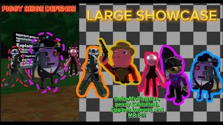 Piggy siege defense LARGE SHOWCASE OF TOWERS MRPDeltaMrPinstonPenny distorted amp egglees rework [upl. by Naneek]