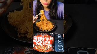 korean super spicy noodles challenge food foodchallenge shorts [upl. by Symons]