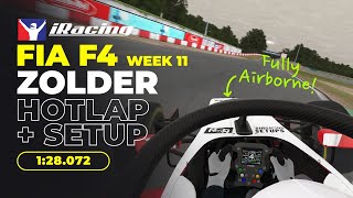 iRacing Onboard Lap FIA F4 Week 11  Zolder 128072  Setup Link [upl. by Oine]